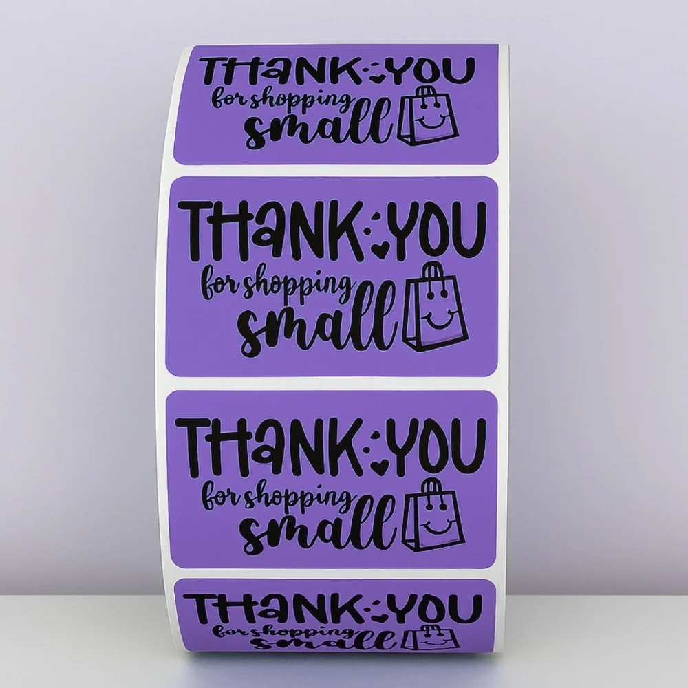 Thank You for Shopping Small Stickers Packaging Labels for Small Business Order - Picture 3 of 11